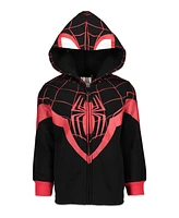 Spider-Man Boys Marvel Spider-Verse Fleece Zip Up Hoodie