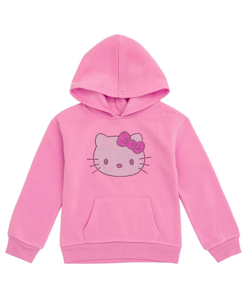 Hello Kitty Little Girls Fleece Pullover Hoodie to