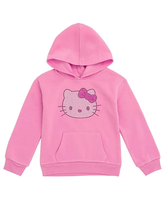 Hello Kitty Little Girls Fleece Pullover Hoodie to