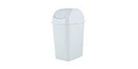 Superio Mini 1.25 Gallon Plastic Trash can with Swing Top Lid