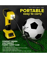 Bullseye Pro 150 Psi Cordless Handheld Rechargeable Tire Inflator with Digital Pressure Gauge and Battery Indicator