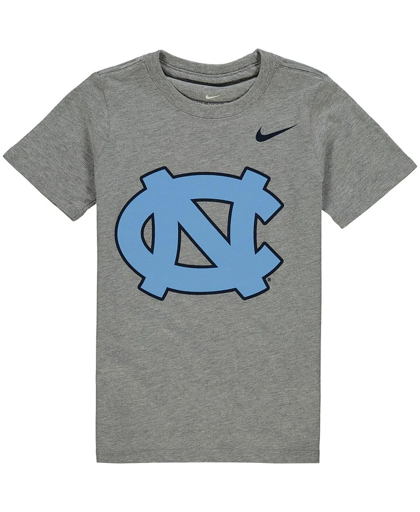 Nike Little Boys and Girls Charcoal North Carolina Tar Heels Logo T-Shirt