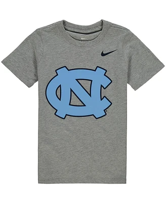 Nike Little Boys and Girls Charcoal North Carolina Tar Heels Logo T-Shirt