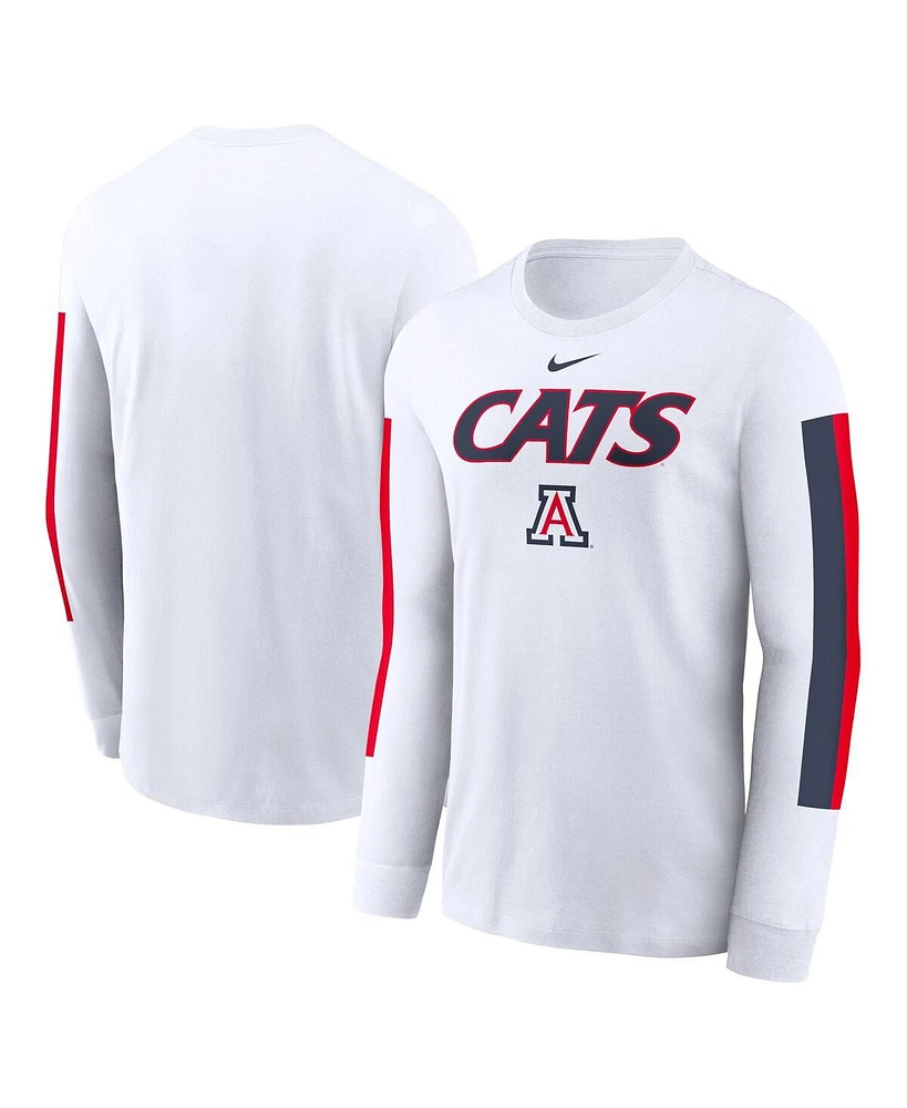 Nike Men's White Arizona Wildcats Local Spirit Slogan Long Sleeve T-Shirt