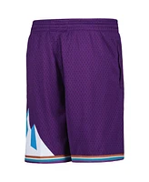 Mitchell & Ness Big Boys and Girls Purple Utah Jazz Hardwood Classics Swingman Shorts