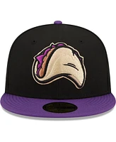 New Era Men's Black/Purple Fresno Grizzlies Tacos Theme Night 59FIFTY Fitted Hat