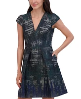 Vince Camuto Women's Jacquard Fit & Flare Mini Dress