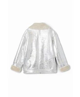 Desigual Girls Girls's Metallic shearling jacket