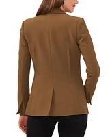 1.state Women's Notched Collar One-Button Blazer