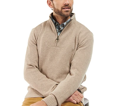 Barbour Men's Nelson Essential Wool Quarter Zip Sweater