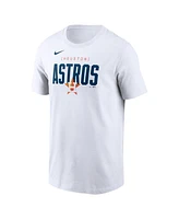 Nike Men's White Houston Astros Home Team Bracket Stack T-Shirt