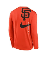 Nike Men's Orange San Francisco Giants Large Swoosh Back Legend Performance T-Shirt