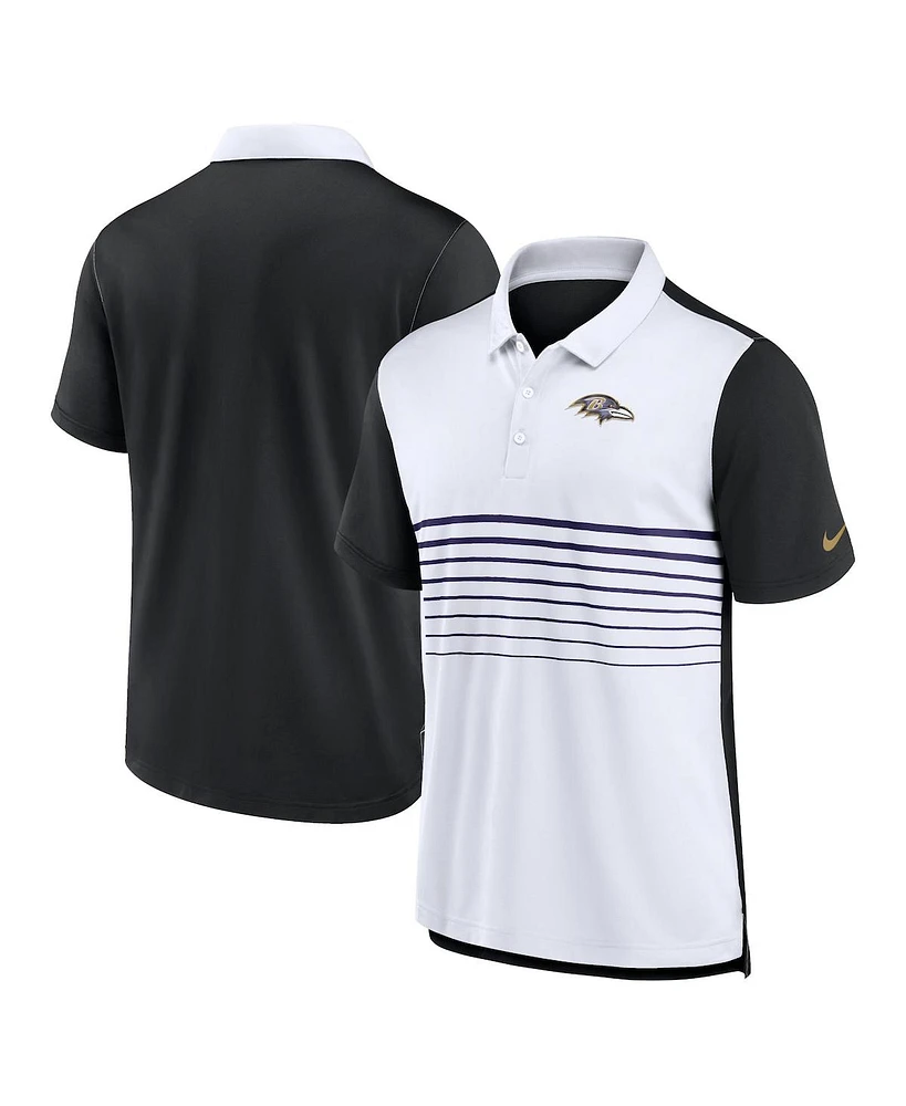 Nike Men's Black/White Baltimore Ravens Fashion Performance Polo