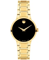 Movado Women's Portfolio Swiss Quartz Yellow Pvd Watch 28MM