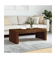 vidaXL Coffee Table Brown Oak 40.2"x19.7"x14.2" Engineered Wood