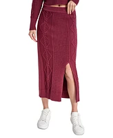 Dkny Jeans Women's Cable Knit Sweater Midi Skirt