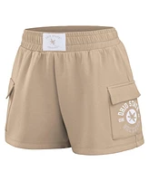 Wear by Erin Andrews Women's Tan Ohio State Buckeyes Neutral Shorts