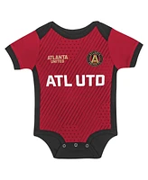 Outerstuff Baby Boys and Girls Red/Black Atlanta United Fc Field Player Bodysuit