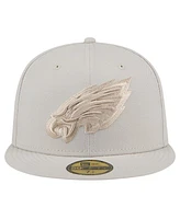 New Era Men's Stone Philadelphia Eagles Color Pack 59FIFTY Fitted Hat