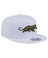 New Era Men's White Jacksonville Jaguars Throwback Crawl Standard 9FIFTY Snapback Hat