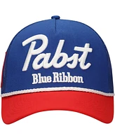 Lids Men's Blue Pabst Blue Ribbon A-Frame with Rope Trucker Adjustable Hat