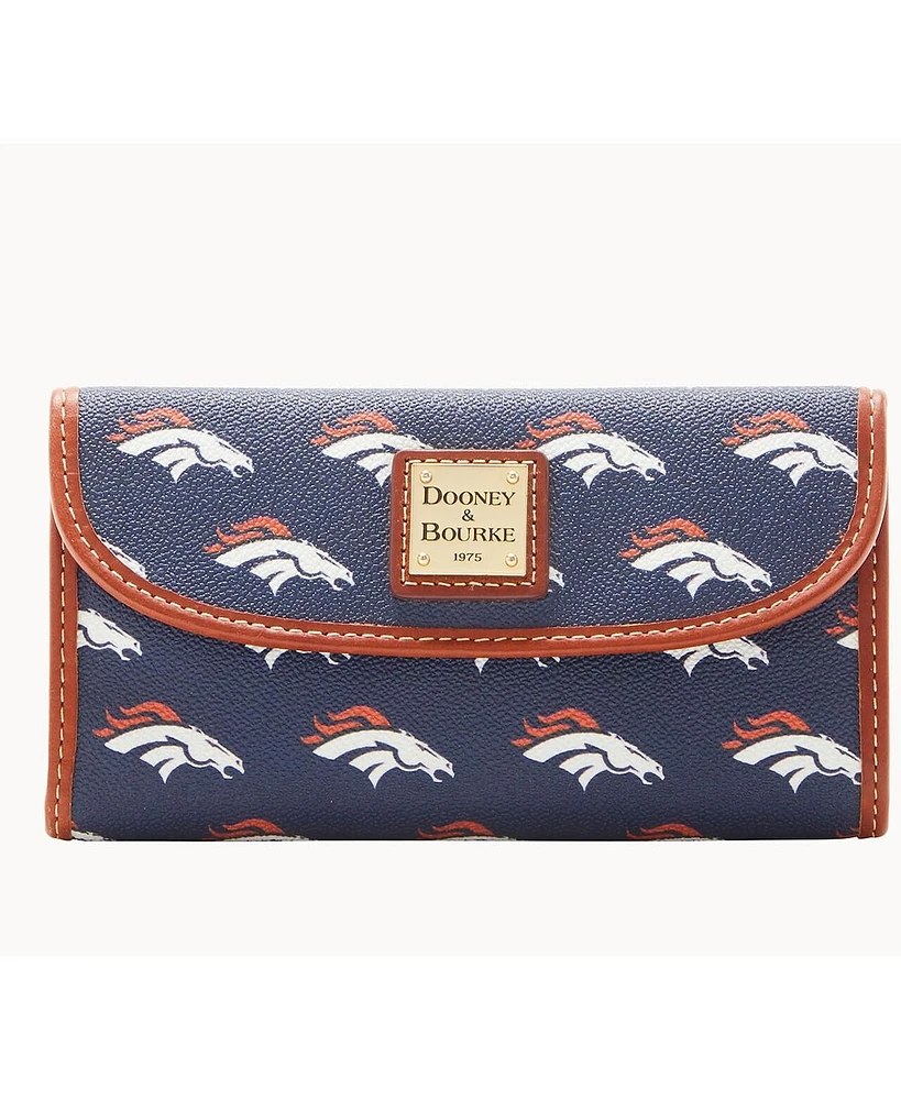 Dooney & Bourke Women's Denver Broncos Team Color Continental Clutch