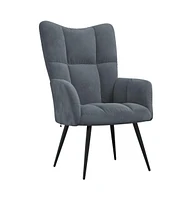 vidaXL Relaxing Chair Dark Velvet