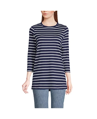 Lands' End Petite 3/4 Sleeve Cotton Supima Tunic