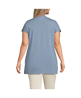 Lands' End Women's Plus Lightweight Jersey Extra Long Tunic
