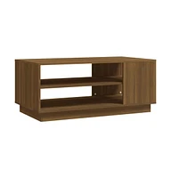 vidaXL Coffee Table Brown Oak 40.2"x21.7"x16.9" Engineered Wood