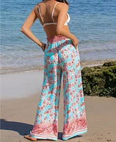 Cupshe Women's Floral Print Paperbag Waist Pants