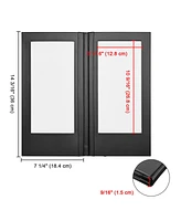 Yescom WeChef Led Back Lit Light Menu Holder Cover Folding Double Panel Fits 5"x11" Paper for Hotel Club