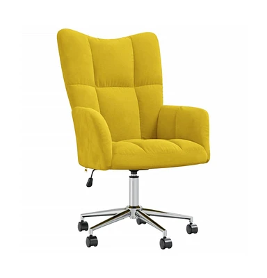 vidaXL Relaxing Chair Mustard Yellow Velvet