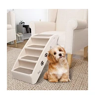 vidaXL Folding Dog Stairs 24.4"x15.7"x19.5