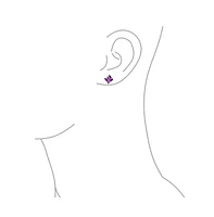 Bling Jewelry Cut Stud Earrings For