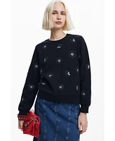 Desigual Women's Floral jewel sweatshirt