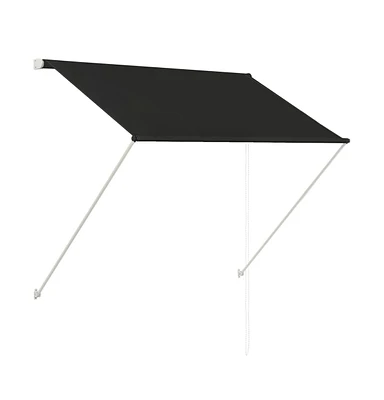 vidaXL Retractable Awning 59.1"x59.1" Anthracite