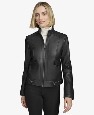 Andrew Marc Women's Rowan Leather Racer Jacket