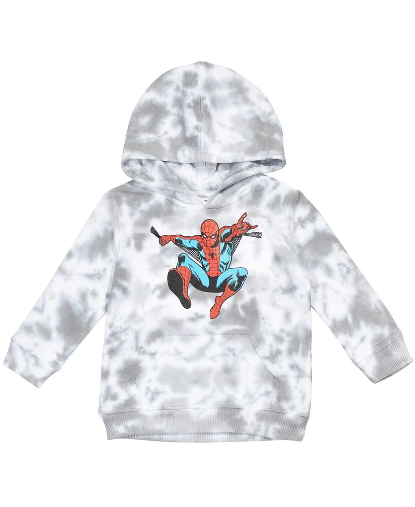 Marvel Toddler Boys Avengers Spider-Man Hulk Fleece Pullover Hoodie to