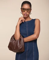 Avec Les Filles Women's Sleeveless Denim Midi Dress