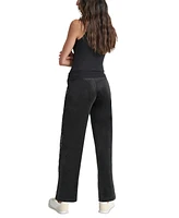 Dkny Jeans Petite Rhinestone Logo Pull-On Jogging Pants