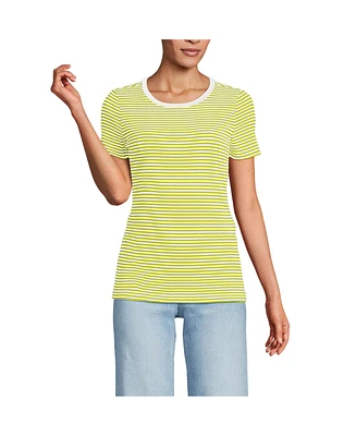 Lands' End Petite Micro Rib T-Shirt