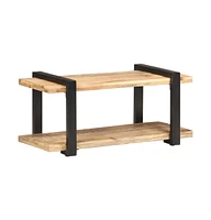 vidaXL Tv Stand 35.4"x15.7"x15.7" Rough Mango Wood