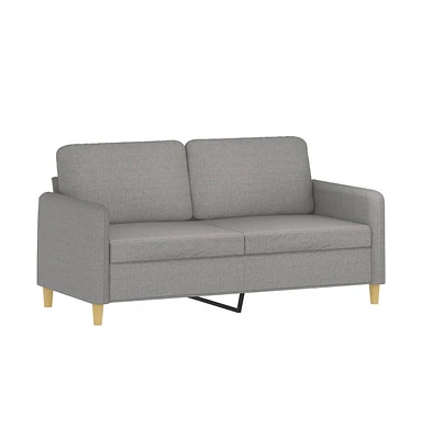 vidaXL 2-Seater Sofa Light Gray 55.1" Fabric