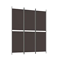 vidaXL 3-Panel Room Divider 59.1"x70.9" Fabric