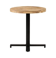 vidaXL Bistro Table Round 27.6"x29.5" Rough Mango Wood