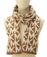 Michael Kors Major Mk Repeating Logo Knit Scarf