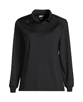 Lands' End Women's Long Sleeve Rapid Dry Polo Shirt