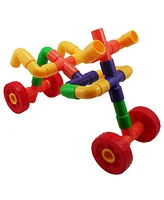 Joyn Toys Tubes and Wheels Construction Building Set - 72 Pieces