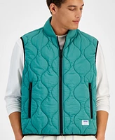 Hugo by Boss Men's Slim-Fit Quilted Water-Repellent Full-Zip Puffer Vest